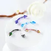 10 Adet / grup Aiovlo Renkli Renkler Paslanmaz Çelik Vücut Takı Helix Piercing Kulak Kaş Burun Dudak Esir Yüzükler Ücretsiz Kargo