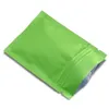 Matte Surface Green Black White Gold Zip Lock Package Bags Heat Sealable Colored Aluminum Foil Mylar Packing Pouch Food Bag 274a