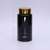 100PCS 150ml Light-proof Black Bottles, Plastic Bottles, Powder Bottles, Empty Bottles,Sample Bottle--5 Colors Aluminum Lids with Seals