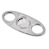 50 x Gratis Frakt Ny Ficka Rostfritt Stål Cigar Cutter Kniv Double Blades Scissors Shears Scissor