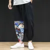 Pantaloni da uomo 2021 di Estate di Lunghezza Del Polpaccio Allentato Casual Degli Uomini Giapponese Streetwear Pantaloni Della Tuta Hip Hop Pantaloni Della Tuta Pantaloni Maschili 4XL 5XL1