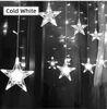 2 5M Tenda luminosa LED Stella Ghirlanda di Natale 220V UE Illuminazione esterna per interni Stringa Fata Lampada Decorazione per feste di nozze2562