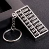 Metal 8-versnellingsbak 6-versnellingen Abacus Keychain Creative Car Key Pendant Business Advertising Promotie Kleine geschenken Groothandel Groothandel