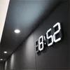 3D LED Wall Clock Modern Design Digital Table Clock Alarm Nightlight Saat reloj de pared Watch For Home Living Room Decoration Y200110