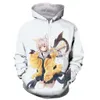 Anime Neko cat Girl 3D hoodies galaxy Space Goku Vegeta print streetwear men women Sweatshirt Pullovers122633640996