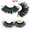 3D Mink Eyelashes 25mm Real Mink False Eyelash 5D False Eyelashes Long Dramatic Natural Thick Mink Lashes Handmade Makeup Volumn Lashes