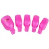 Plastfot Toe Nail Art Soak Off Cap Clip UV Gel Polsk Remover Wrap Set Pedicure Soak Off Toe Nail Clip