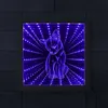 Chihuahua Lighting Illuminated Mirrors Wood Frame Dog Breed Stunning Optical Illusion LED Infinity Mirror Neon Light Tunnel Lam