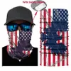 Outdoor Bandiera USA Sciarpa magica bandana Ciclismo Moto Testa Collo Sciarpe Fascia sportiva antivento PM2.5 Filtro Designer Maschera LJJA4109