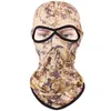 Maschera mimetica Foglio 3D stereo Maschera da caccia al tacchino Cappuccio ad asciugatura rapida Cappuccio facciale tattico completo Wargame Cs completo