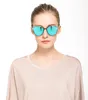 Оптово-Высокое качество ретро Поляризационные очки ретро металлический каркас Sunglass леди красочные поляризационные солнцезащитные очки с упаковкой Модель no.P0824