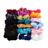 20 cores / lote mulheres bandas de cabelo rabo de cavalo titular scrunchies veludo laço de borracha faixa de cabelo acessórios para o cabelo