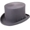 135cm high 100 Wool Top Hat Satin Lined President Party Men039s Felt Derby Black Hat Women Men Fedoras60241969679123