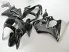 Anpassa Motocycle Fairings för Kawasaki Ninja ZX6R ZX-6R 98 99 Vit Flammor Svart Fairing Parts ZX 6R 98 99 1998 1999