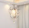 Sala da pranzo Luce di cristallo Ingresso Corridoio Lampade a sospensione da comodino Lampada moderna a led di lusso a testa singola europea Piccole lampade a sospensione MYY