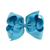 6 Inch Baby Girl Children hair bow boutique Grosgrain ribbon clip hairbow Large Bowknot Pinwheel Hairpins Hair Accessories decoration