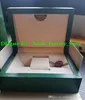 Kvalitet Julklappar Green Watch Box -presentfodral för 116610 Watches Booklet Card Taggar och papper på engelska klockor HA208D
