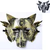 Horror Wolf Head Mask Halloween Party Carnaval Wilk Masquerade Cosplay Maska Halloween Party Cosplay Accessorzy Dostawa