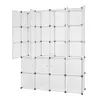 20 Opbergkubus Organizer Plastic Cubby Rekken Lade-eenheid, DIY Modulaire boekenkast Closet System Cabinet met doorschijnend ontwerp voor kleding