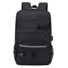 Männer Frauen Diebstahlsicherer Skateboard-Rucksack Laptop Sport USB-Aufladung Verstellbarer Riemen Reisestudenten Reißverschluss Longboard School214G