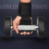 Nieuw hoogwaardige 2 -sten 2 stks sterke gewichtheffen training gym riem haak grip riem handschoenpolsteun fitnessapparatuur c55k verkoop