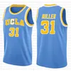 러셀 0 Westbrook Reggie 31 밀러 UCLA NCAA Miller Jersey 농구 캠퍼스 베어 Ucla 유니폼 에이스