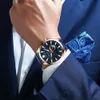 Curren Business Quartz Watch For Men Luksusowy zegarek męska marka ze zegarem ze stali nierdzewnej Relogio Masculino Waterproof Clock251f