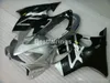 Kostenloses Spritzguss-Verkleidungsset für Honda CBR600 F4I 04 05 06 07, silber-schwarzes Verkleidungsset CBR600 F4I 2004-2007 IY09