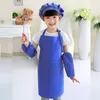 Gruppi di grembiuli tascabili artigianato Cucina da forno arte dipinta per bambini cucina per bambini pettorale per bambini grembiuli per bambini 15 colori personalizzabili db5149114