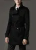 2019 New Fashion Mens Long Winter Coats Slim Fit Men Trench Coat Mens Mens Double Pintend Trench Coat UK Style Outwear4578144