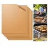 Återanvändbar resistent värme non-stick bbq mat lätt ren grillmatta blad bakplåt bärbar utomhus picknick matlagning grillverktyg