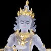 Vajra budista Sattva cores de vidro Figurine estátua clássicos famosos da Índia religiosa Rdo-rje Escultura sems-dpah para Crystal Decoração do presente