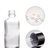 Groothandel duidelijk 5 ml 10 ml 15 ml 20 ml 30 ml 50 ml 100 ml glazen flessen etherische olie cosmetische huidverzorging glazen flessen met zwarte druppelaar cap