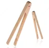 Trä Mat Klipp Bröd Tongs Beech Wood Dessert Biscuits Clip Cake Tongs Multi Funktion Matlagning Klämma Hem Bakeware Tool WY102