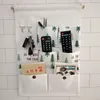 Wall Hanging Storage Bags 7 Pockets cloth waterproof Home Door back Bathroom Shelf Pouch Sundries cosmetics Organizer Container with 2 hook