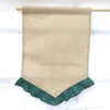 Colorful Ruffle Bunting Garden Flag 31*46cm 14 Colors Banner DIY Jute Bunting Garden Decorations Hanging Flag