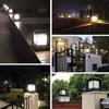 LED Pilier Solaire Lumière IP65 Étanche Carré Solaire Porte Lampe Pour Villas Jardin Porche Maison Solaire Stigma Lumières Double Lumière