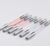 Nieuwe Tattoo Pen Permanente Makeup Handleiding Tattoo Machine Crystal Quartz Handvat Microblading Pen Cross Tip Lip Wenkbrauw Make-up