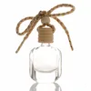 100pcs 10ml Car Air Freshener Perfume Bottle Aromatherapy Fragrance Essential Oil Diffuser Hanging Pendant Auto Ornaments Decor
