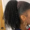curly short ponytail
