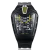 KIMSDUN Heren Mode Trend Persoonlijkheid Klassieke Quartz Watch Racing Free Square Silicone Band Clock Casual Sport Relogio