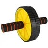 Equipamento de gin￡stica de roda abdominal de rodas abdominais dupla para casa sem ru￭do Aparelho de aptid￣o gin￡sio de fitness Equipamento T200520