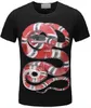 King Snake Imprimé Casual T-shirts Homme Hommes Femmes Coton Tshirt Belle Été Printemps Jersey Herren T-shirt T-shirts Blanc Noir Taille M-3XL