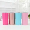 12oz Skinny Tumblers Stainless Steel Slim Tumbler Straight Tumblers Double Wall Insulated Vacuum Cups Water Bottles