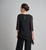 Cheap New Black Mother of bride Pants Suits Two Pieces Plus Size Chiffon Jewel Neck Long Sleeves Plus Size Wedding Guest Dress Mothers Dress