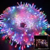 10m 20m 30m 50m LED-strängljus EU US Plug Holiday Party Tree Decoration Fairy Lights Christmas Lamp 110V 220V RGB Varm vit