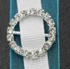 20 teile / satz hochwertige Diamant Rhein Stein Schnalle Diy Bogen Haarschmuck Hochzeitseinladungen Rutsche Band Dekoration 20mm