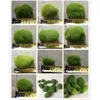 12 piezas de musgo piedra viva hermosa realistas Moss Bolas de simulación bolas decorativas para acuarios terrario de vidrio Jar