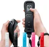 Hot Game Motion Plus Remote Nunchuck Controller Wireless Gaming Nunchuk Controllers för Wii Games Console med Silicon Case Strap MQ20
