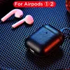 Luxury Leather Pouch For AirPods Bluetooth Wireless Earphone Case Cover For Air Pods Case Funda Cover Charging Box Cases98548275069360